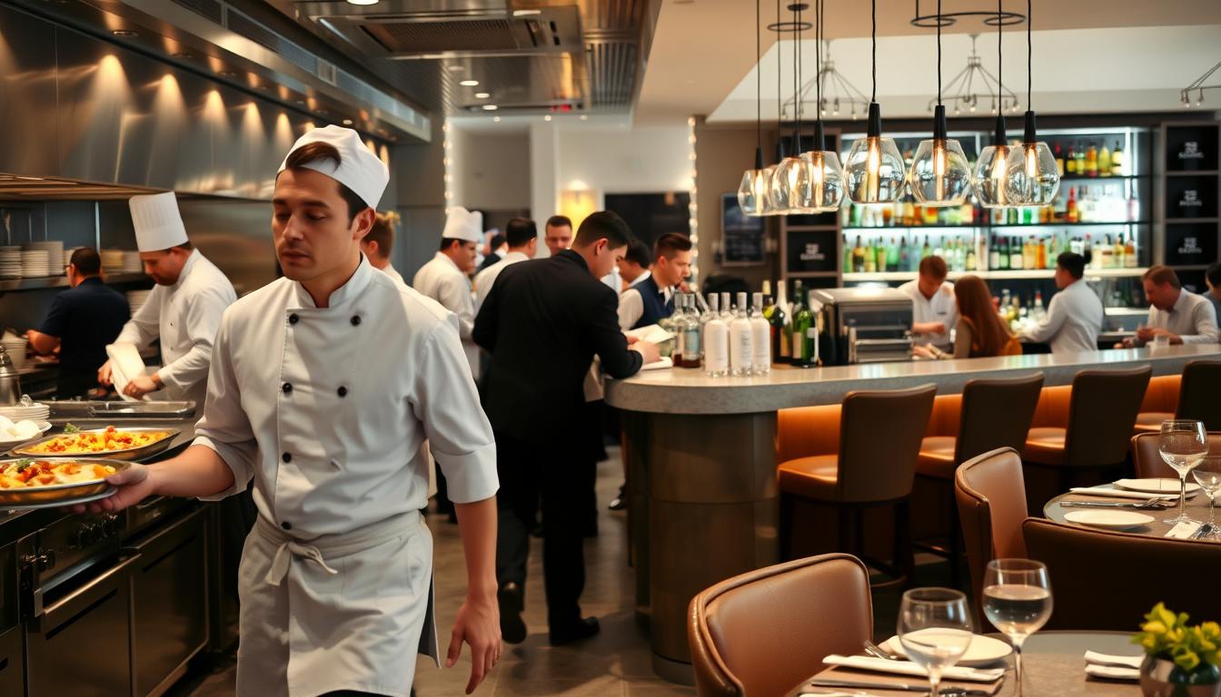 emprego em restaurantes