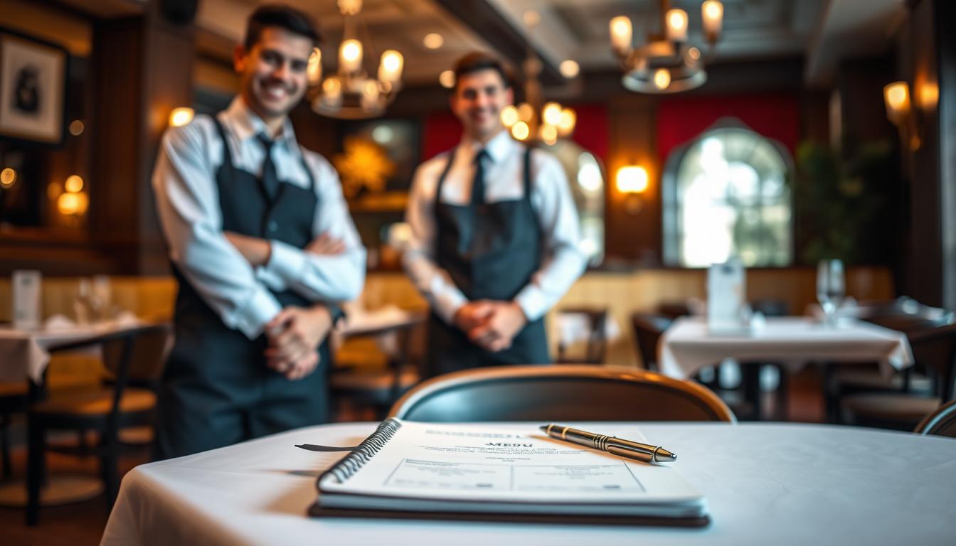 trabalhar como garçom