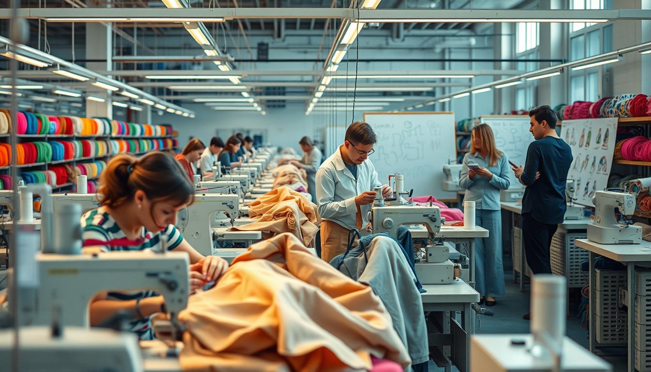 trabalhar em confecção